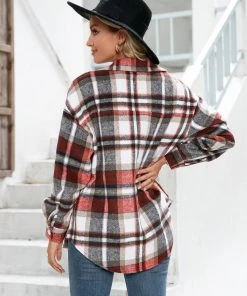 YBL Smaibulun | Plaid Front-Pocket Button-Up Shirt Clothing 20 YBL Smaibulun | Plaid Front-Pocket Button-Up Shirt Clothing