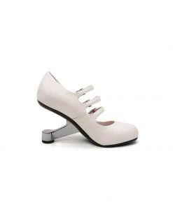Jady Rose JADYROSE | TRIX IVORY HEEL MARY JANE