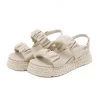 SIKETU | IVORY RUCHED ESPADRILLE SANDAL NEW ARRIVALS