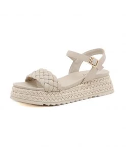 New In Shoes SIKETU | BRAIDED STRAP IVORY ESPADRILLE SANDAL