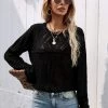 MY Smaibulun | Hollow Out Crochet Knit Top - Black New In Clothing