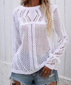 MY Smaibulun | Hollow Out Crochet Knit Top - White New In Clothing 8 MY Smaibulun | Hollow Out Crochet Knit Top - White New In Clothing