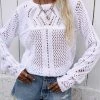 MY Smaibulun | Hollow Out Crochet Knit Top - White New In Clothing