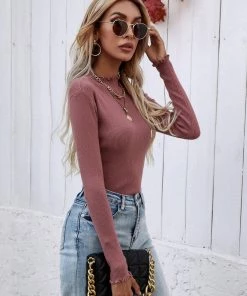 MY New In Clothing Smaibulun | Makeda Knit Top - Mauve