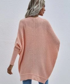 MY New In Clothing Smaibulun | Batwing-Sleeve Open Knit Cardigan - Peach 11 MY New In Clothing Smaibulun | Batwing-Sleeve Open Knit Cardigan - Peach
