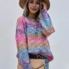 MY Smaibulun | Tie-Dye Bat-Sleeve Sweater - Pink New In Clothing
