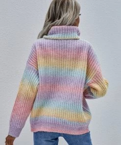 MY Smaibulun | Tie-Dye Turtleneck Bat-Sleeve Sweater - Pink Yellow Want.Need.Love 12 MY Smaibulun | Tie-Dye Turtleneck Bat-Sleeve Sweater - Pink Yellow Want.Need.Love