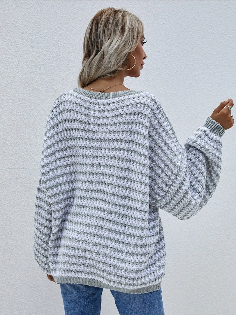 MY New In Clothing Smaibulun | Puff Sleeve V-Neck Sweater - Smoke 6 MY New In Clothing Smaibulun | Puff Sleeve V-Neck Sweater - Smoke