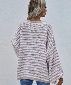 MY Clothing Smaibulun | Puff Sleeve V-Neck Sweater - Beige 17 MY Clothing Smaibulun | Puff Sleeve V-Neck Sweater - Beige