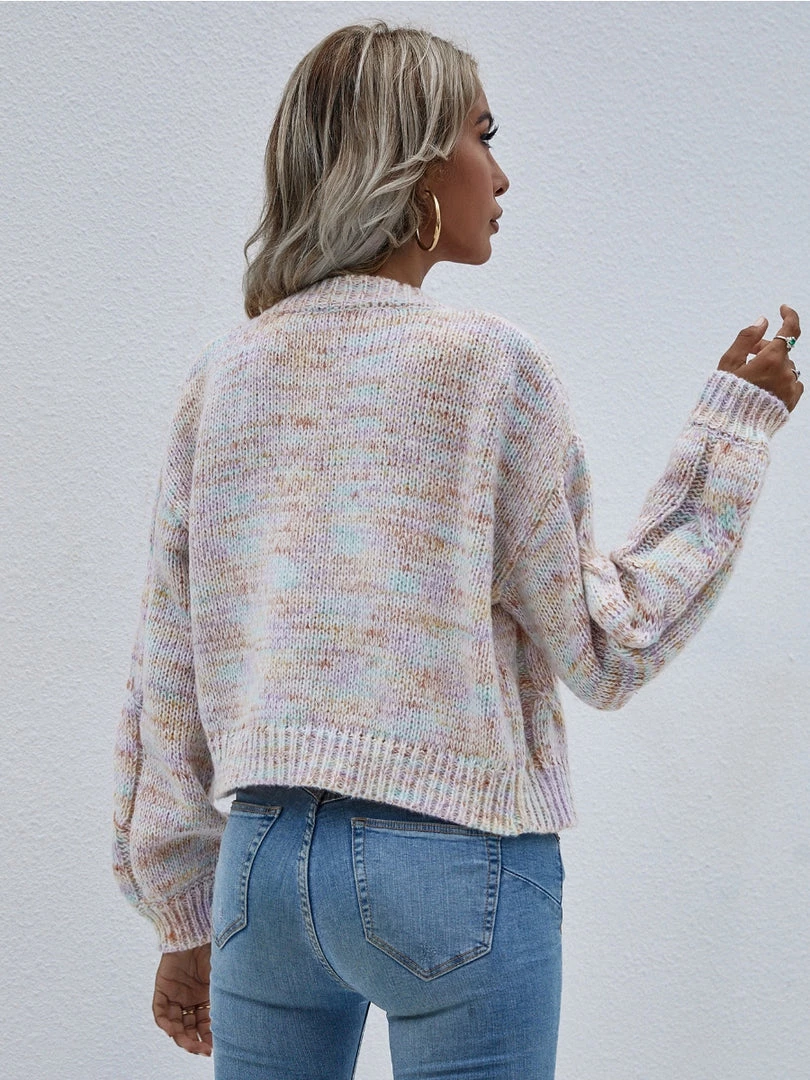 MY Smaibulun | Braid Sleeve Knit Cardigan Set - Purple 7 MY Smaibulun | Braid Sleeve Knit Cardigan Set - Purple