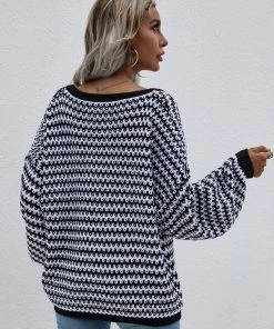 MY Smaibulun | Puff Sleeve V-Neck Sweater - Black New In Clothing