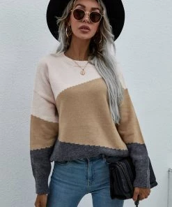 MY Smaibulun | ELMA Knit Jumper - Apricot Block New In Clothing