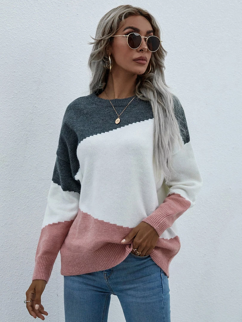 MY Smaibulun | ELMA Knit Jumper - Pink Block New In Clothing 3 MY Smaibulun | ELMA Knit Jumper - Pink Block New In Clothing