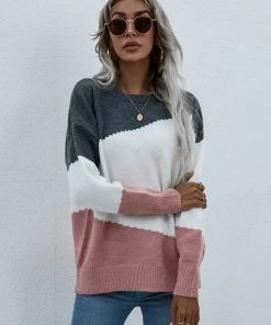 MY Smaibulun | ELMA Knit Jumper - Pink Block New In Clothing