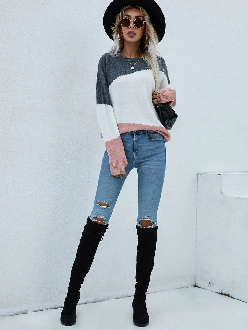 MY Smaibulun | ELMA Knit Jumper - Pink Block New In Clothing 4 MY Smaibulun | ELMA Knit Jumper - Pink Block New In Clothing