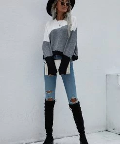 MY Smaibulun | ELMA Knit Jumper - Grey Block 9 MY Smaibulun | ELMA Knit Jumper - Grey Block