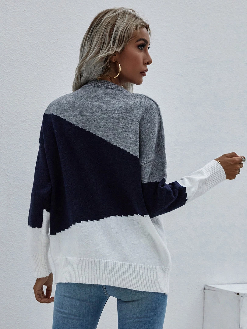 MY Smaibulun | ELMA Knit Jumper - Navy Block New In Clothing 6 MY Smaibulun | ELMA Knit Jumper - Navy Block New In Clothing