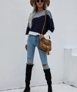 MY Smaibulun | ELMA Knit Jumper - Navy Block New In Clothing 8 MY Smaibulun | ELMA Knit Jumper - Navy Block New In Clothing