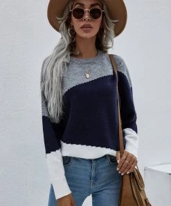 MY Smaibulun | ELMA Knit Jumper - Navy Block New In Clothing 9 MY Smaibulun | ELMA Knit Jumper - Navy Block New In Clothing