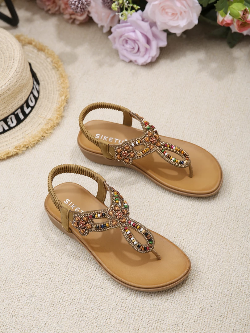 NEW ARRIVALS SIKETU | BOHO INSPIRED EMBELLISHED SANDAL 1 NEW ARRIVALS SIKETU | BOHO INSPIRED EMBELLISHED SANDAL