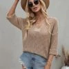 MY CAUGHT KNIT TOP - KHAKI