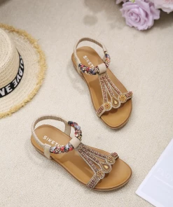 New In Shoes SIKETU | BOHEMIA RETRO EMBELLISHED SLINGBACK