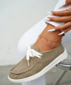 HT EN BLOOM | PIPPA BOAT SHOE KHAKI New In Shoes