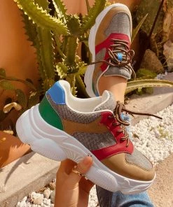 HT NEW ARRIVALS En Bloom | Color Block Daddy Sole Sneaker