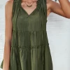 DY New In Clothing TONYA TANK TOP - KHAKI