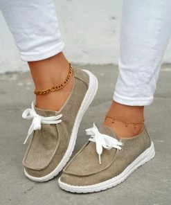 HT EN BLOOM | PIPPA BOAT SHOE KHAKI New In Shoes