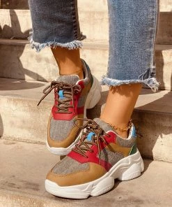 HT NEW ARRIVALS En Bloom | Color Block Daddy Sole Sneaker