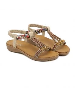 New In Shoes SIKETU | BOHEMIA RETRO EMBELLISHED SLINGBACK