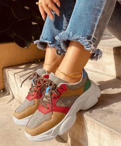 HT NEW ARRIVALS En Bloom | Color Block Daddy Sole Sneaker