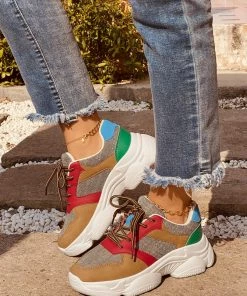 HT NEW ARRIVALS En Bloom | Color Block Daddy Sole Sneaker