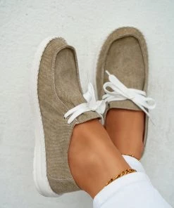 HT EN BLOOM | PIPPA BOAT SHOE KHAKI New In Shoes