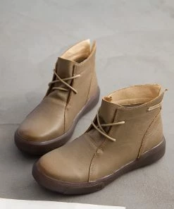 XR Shoes Modern Lace-Up Leather Boots - Rumour Has It