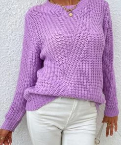 MY Smaibulun | LECIA Lavender Crew Neck Knit Top New In Clothing 9 MY Smaibulun | LECIA Lavender Crew Neck Knit Top New In Clothing