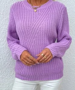 MY Smaibulun | LECIA Lavender Crew Neck Knit Top New In Clothing 10 MY Smaibulun | LECIA Lavender Crew Neck Knit Top New In Clothing