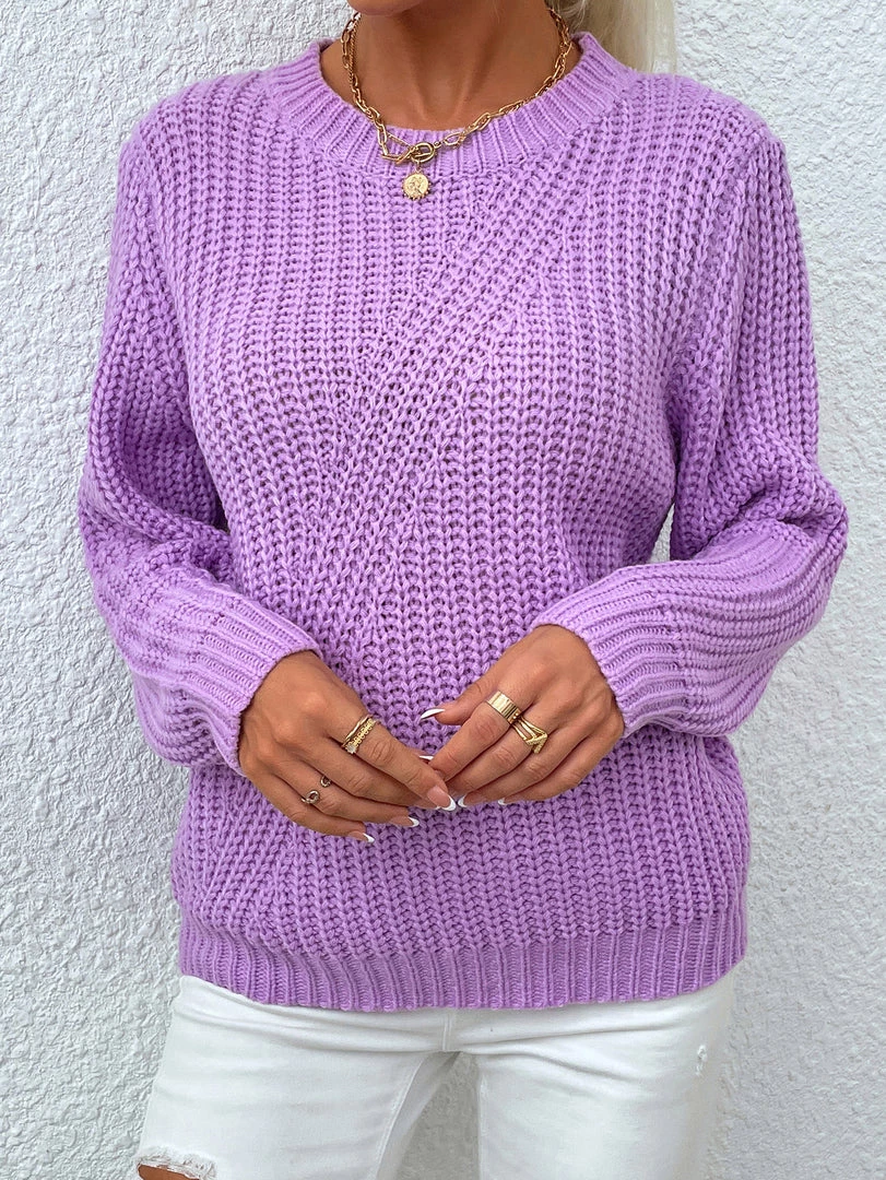MY Smaibulun | LECIA Lavender Crew Neck Knit Top New In Clothing 4 MY Smaibulun | LECIA Lavender Crew Neck Knit Top New In Clothing