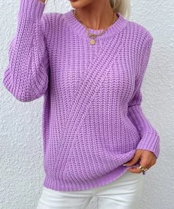 MY Smaibulun | LECIA Lavender Crew Neck Knit Top New In Clothing 12 MY Smaibulun | LECIA Lavender Crew Neck Knit Top New In Clothing