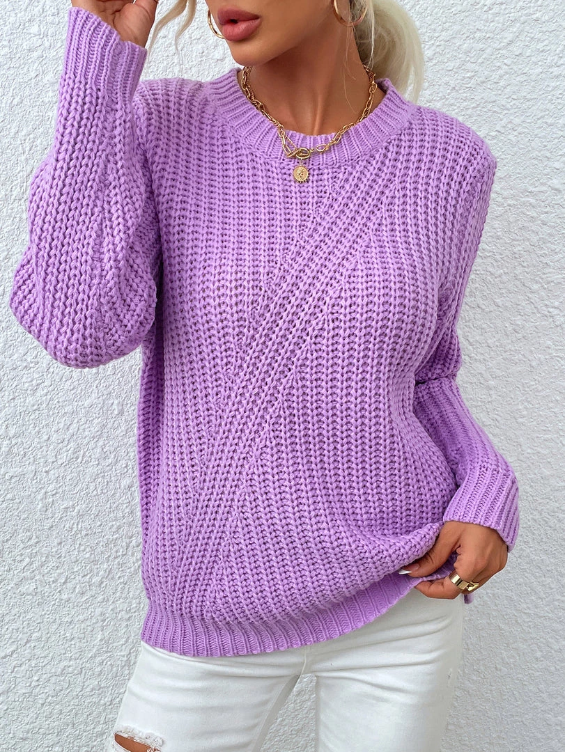 MY Smaibulun | LECIA Lavender Crew Neck Knit Top New In Clothing 6 MY Smaibulun | LECIA Lavender Crew Neck Knit Top New In Clothing