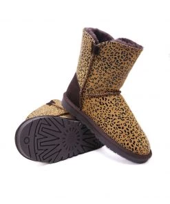 XH New In Shoes SMAIBULUN UGG™ | Faux Fur-Lined Leather Suede Boots