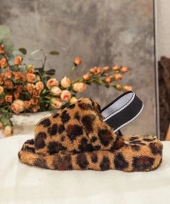 XH SMAIBULUN UGG™ | Fluffy Soft Wool Snug Slipper Sandals - Leopard NEW ARRIVALS