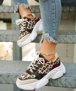 HT En Bloom | Leopard Print Daddy Sole Sneaker