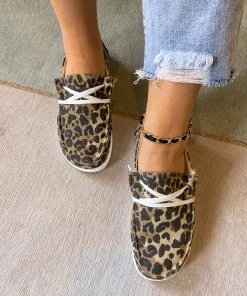 YL En Bloom | Animal-Print Savanna Heel Ankle Boots Heels