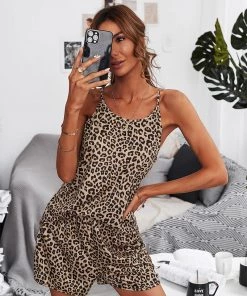 DY NEW ARRIVALS TAMIA LOUNGEWEAR SET - LEOPARD