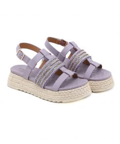 SIKETU | ESPADRILLES INSPIRED LILAC PLATFORM SANDAL NEW ARRIVALS