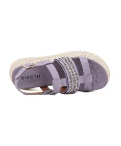 SIKETU | ESPADRILLES INSPIRED LILAC PLATFORM SANDAL NEW ARRIVALS