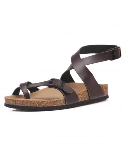 New In Shoes Crisscross Wrap Buckle-up Strapes Ankle Sandals - Smaibulun