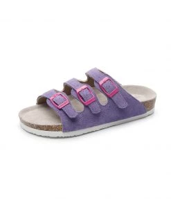 GLF Maibulun | Lilac Triple-Buckle Suede Upper Sandal
